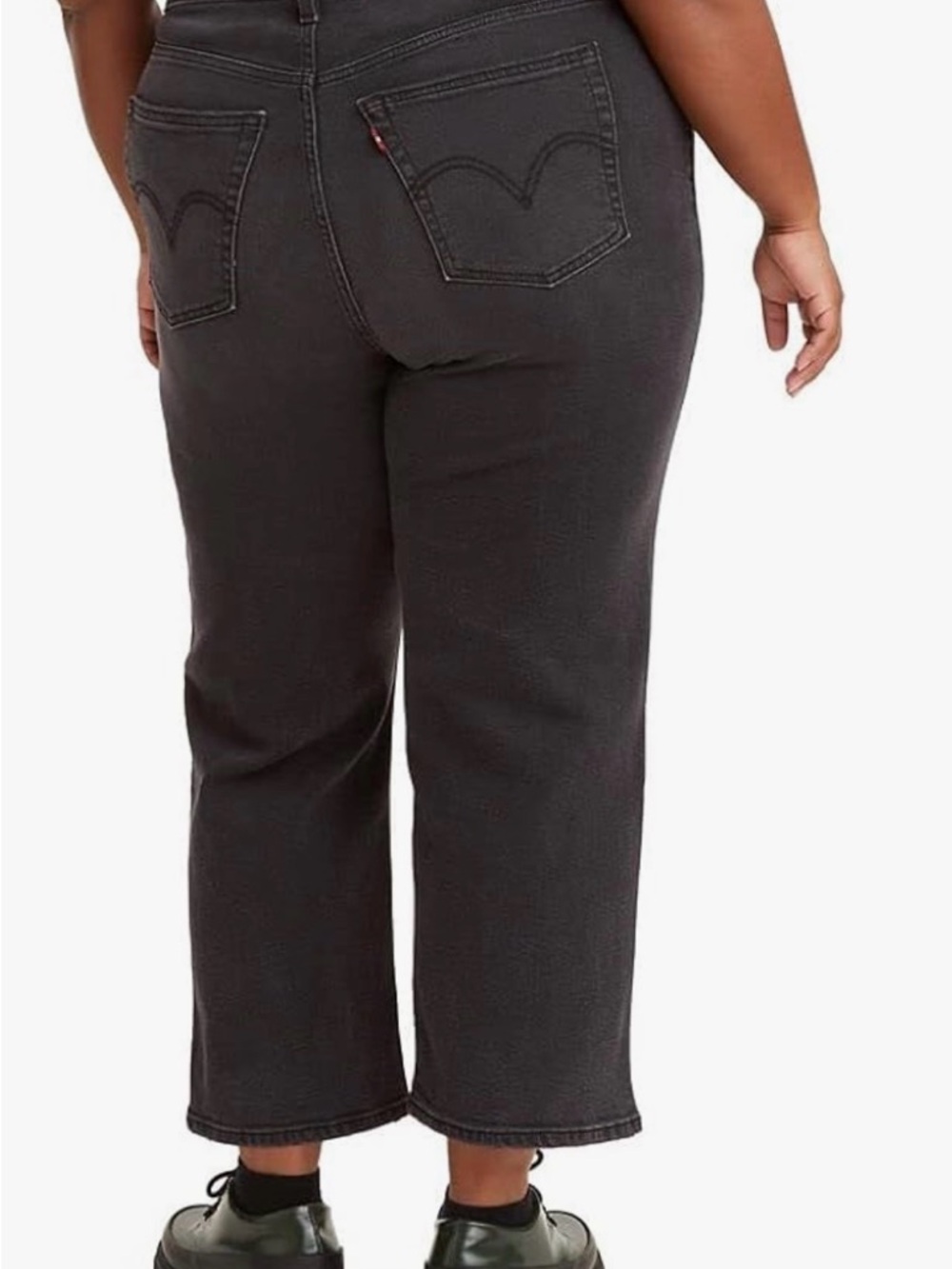 Levi's Womens Plus Size Wedgie Straight Jeans Cut Black 22W NWOT - Picture 3 of 5